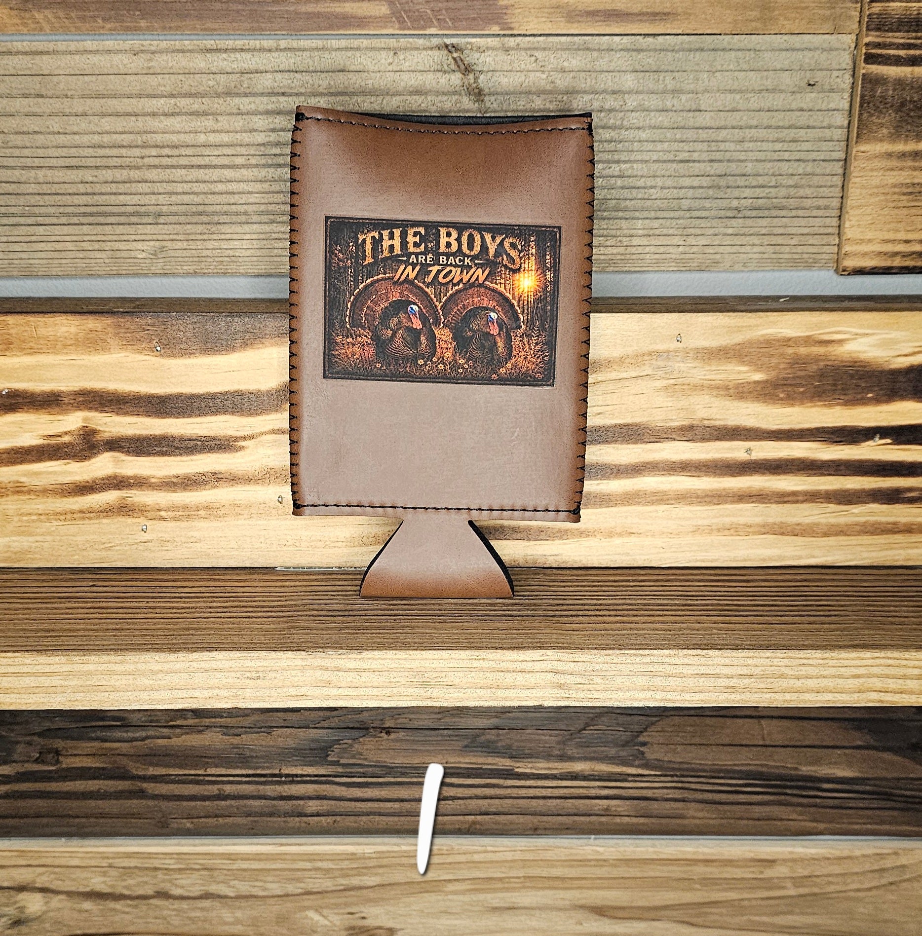 Slim Can Leather Koozie