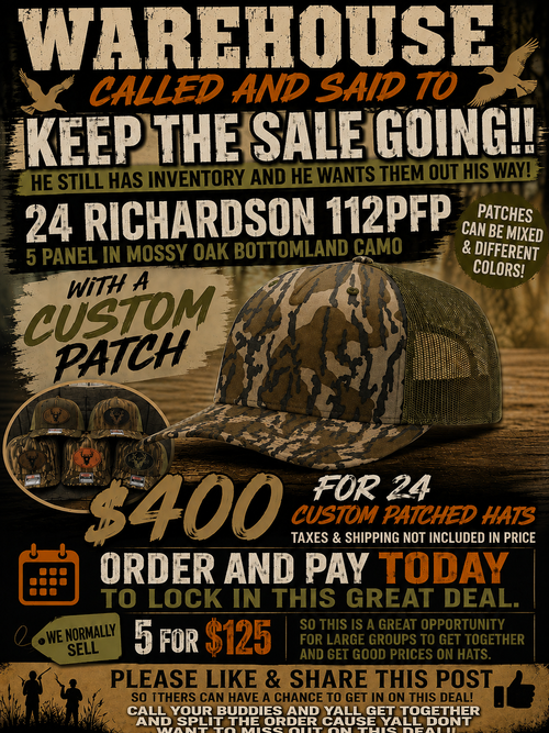 Hunting club special Mossy Oak Bottomland Richardson 112PFP 5 panel