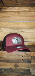 Richardson 112 Hat Mrn/blk with silver dance for diesel patch