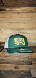 Richardson 112 Hat grn/wh leather patch cashapp