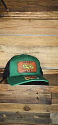 Richardson 112 Hat Green/Blk with leather patch